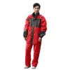 Two-piece raincoats for men and women, long outdoor commuter electric bikes, PU thickened rainproof daily necessities Item Picture